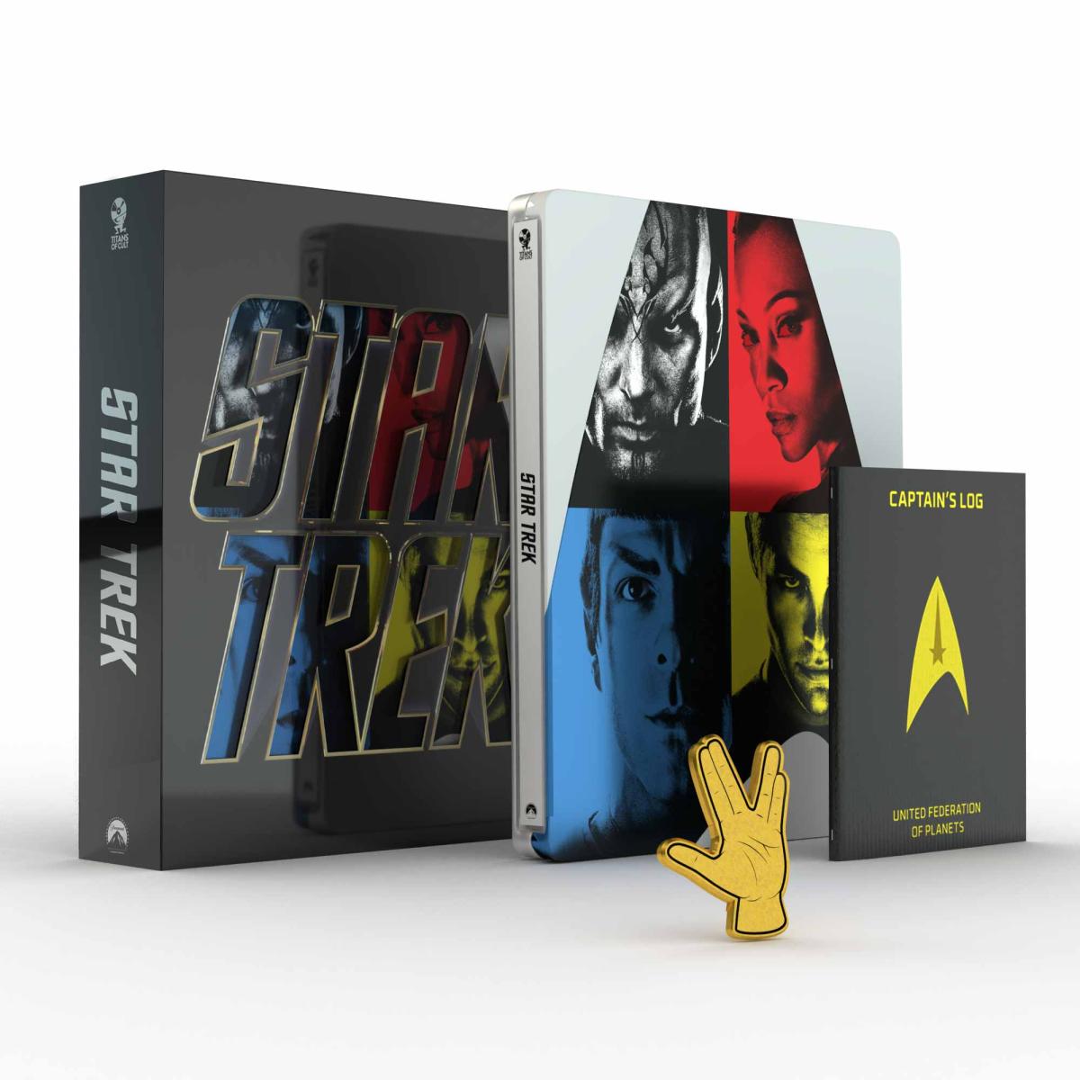 Star Trek - Edizione Titans of Cult - Steelbook 4K Ultra HD + Blu-ray + Gadgets (Blu-ray) Star Trek - Edizione Titans of Cult - Steelbook 4K Ultra HD + Blu-ray + Gadgets (Blu-ray)