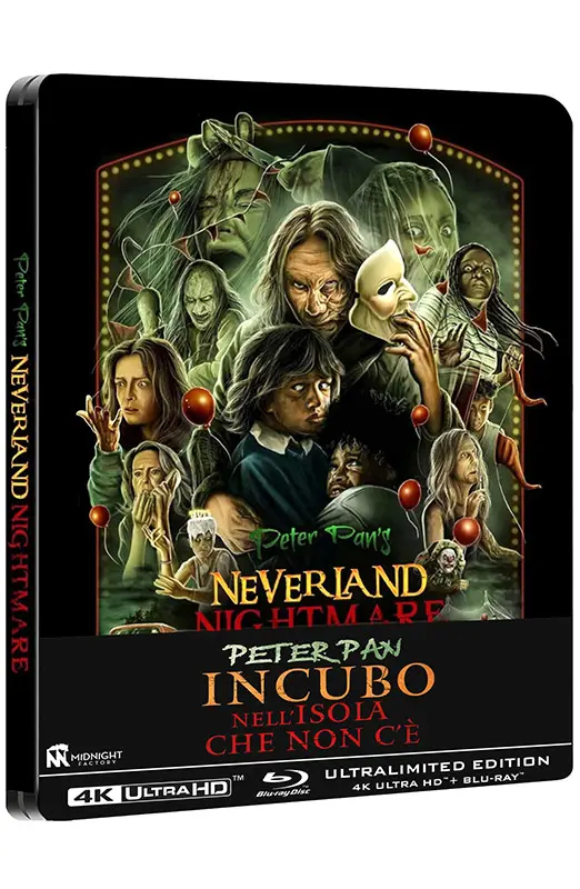 Peter Pan - Incubo nell'Isola Che Non C'è - Ultralimited Edition Steelbook Midnight Factory 4K Ultra HD + Blu-ray + Booklet (Blu-ray) Peter Pan - Incubo nell'Isola Che Non C'è - Ultralimited Edition Steelbook Midnight Factory 4K Ultra HD + Blu-ray + Booklet (Blu-ray)