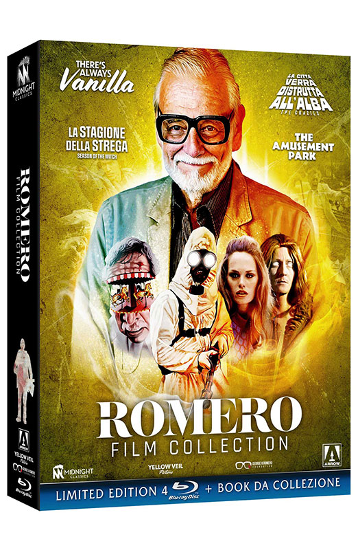 Romero Film Collection - Limited Edition 4 Blu-ray + Book da Collezione (Blu-ray) Cover Romero Film Collection - Limited Edition 4 Blu-ray + Book da Collezione (Blu-ray) Cover