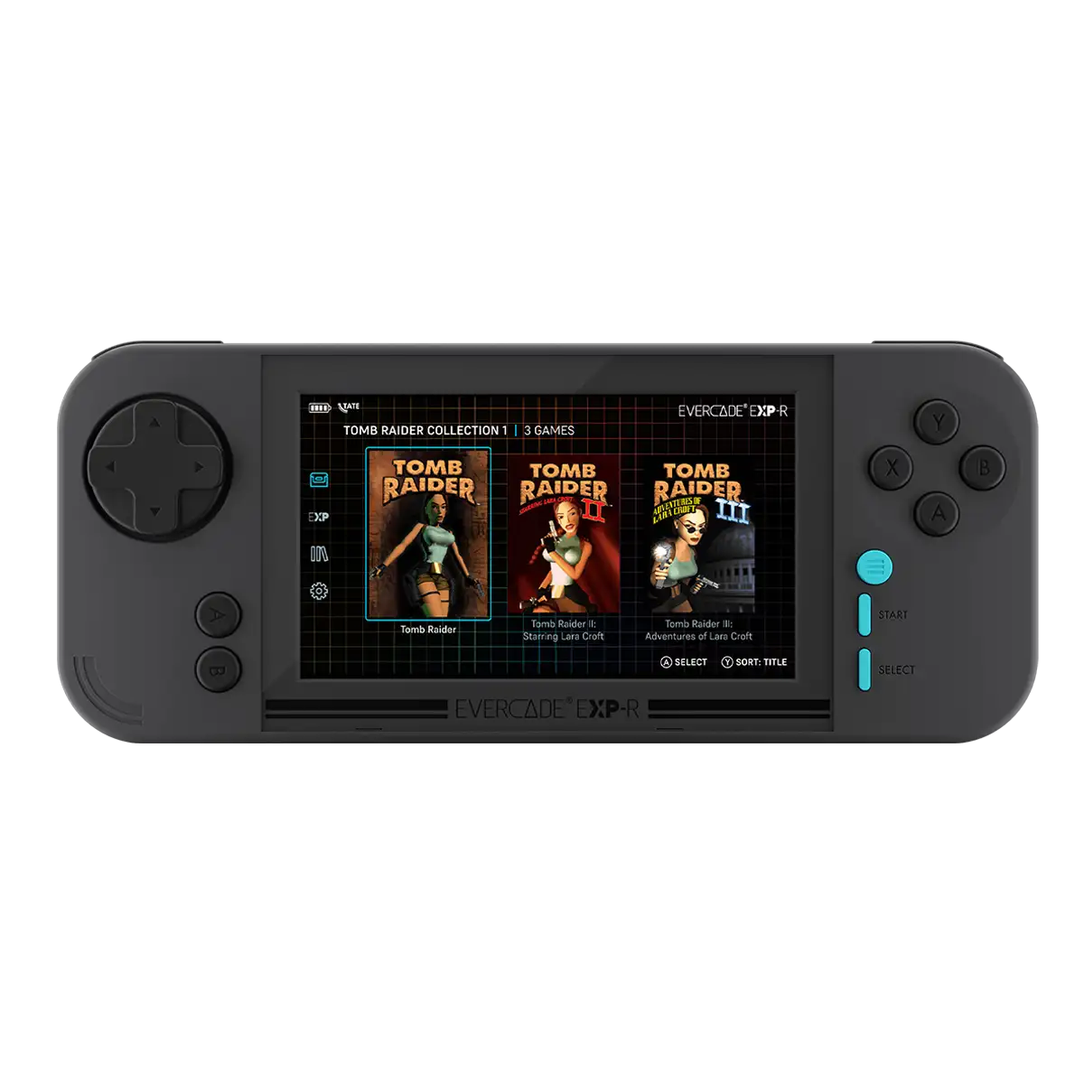 Evercade EXP-R + Tomb Raider Collection 1 Evercade EXP-R + Tomb Raider Collection 1