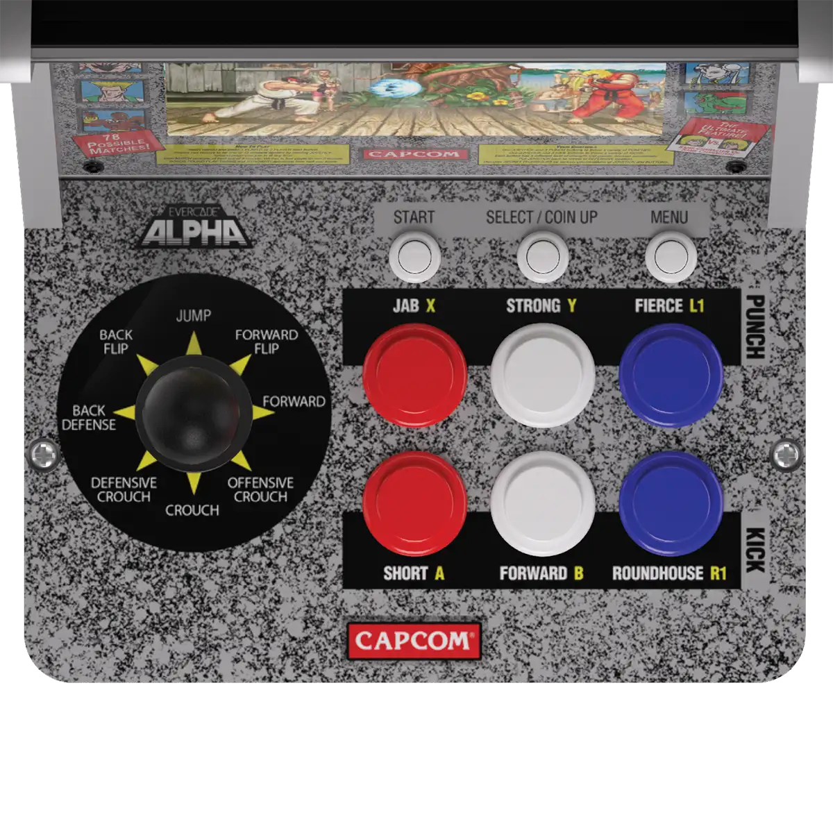 Evercade Alpha Street Fighter Bartop Arcade Evercade Alpha Street Fighter Bartop Arcade