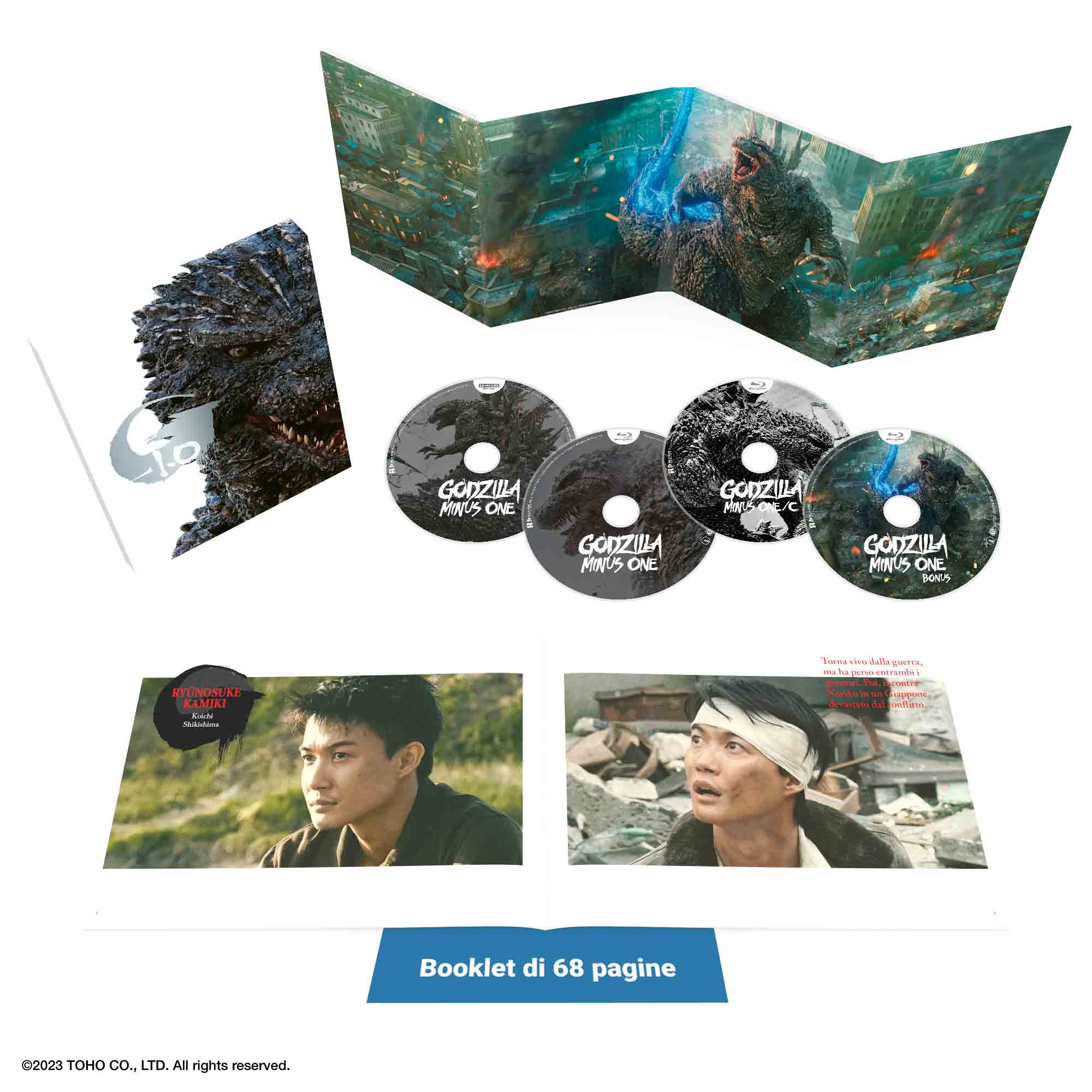 Godzilla Minus One - Deluxe Edtion Steelbook 4K Ultra HD + 2 Blu-ray + Blu-ray Bonus + Booklet (Blu-ray) Image 2