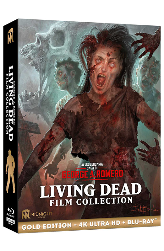 Living Dead Film Collection - Limited Edition Midnight Gold 3 4K Ultra HD + 8 Blu-ray + Booklet + Card (Blu-ray) Book, Publication, Person