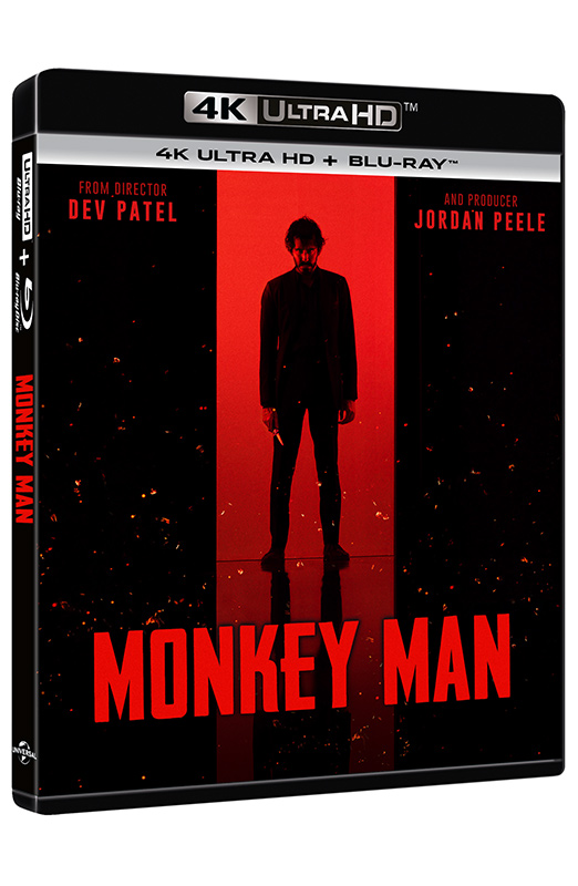 Monkey Man - 4K Ultra HD + Blu-ray (Blu-ray) Cover