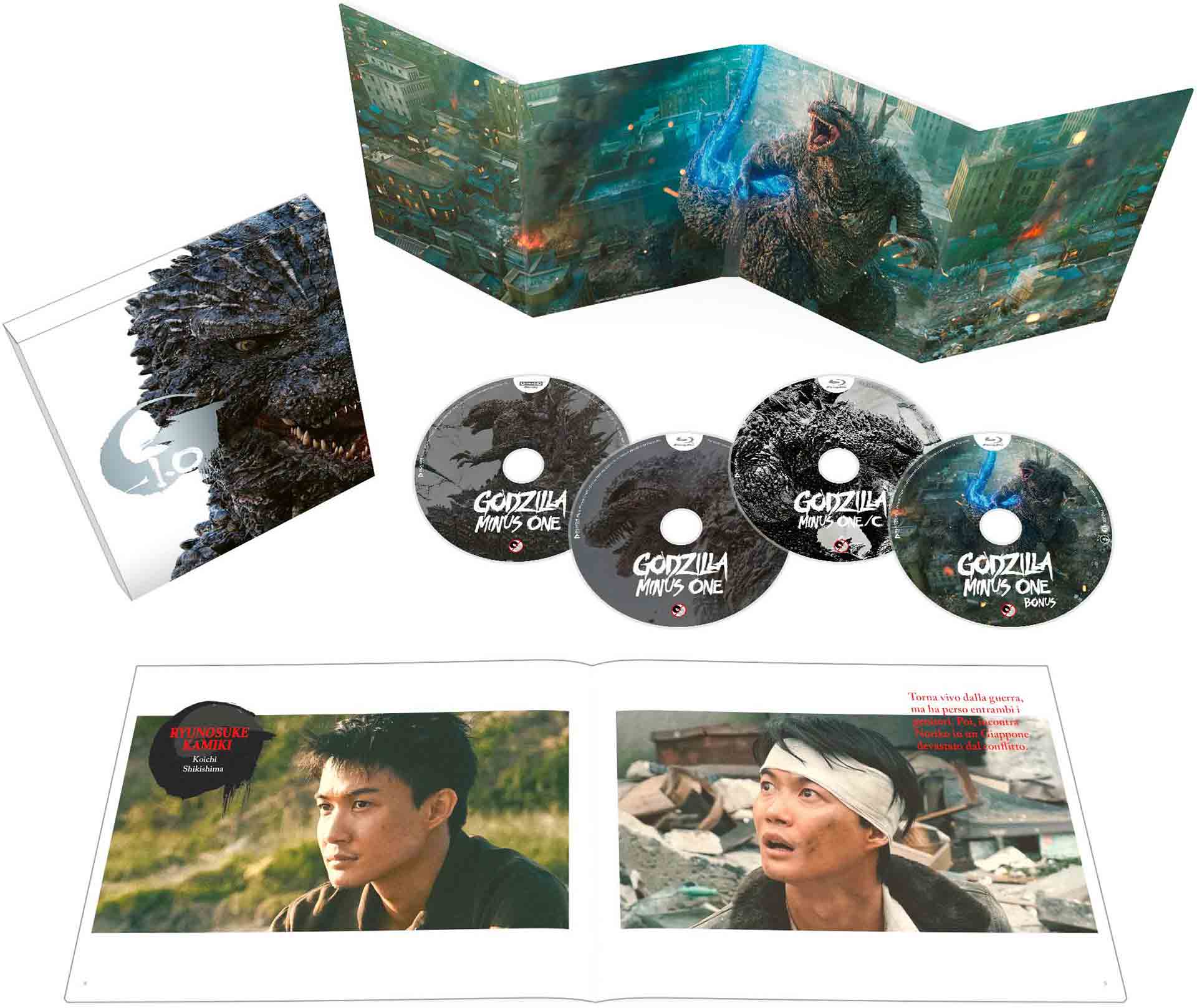 Godzilla Minus One - Deluxe Edtion Steelbook 4K Ultra HD + 2 Blu-ray + Blu-ray Bonus + Booklet (Blu-ray) Image 2