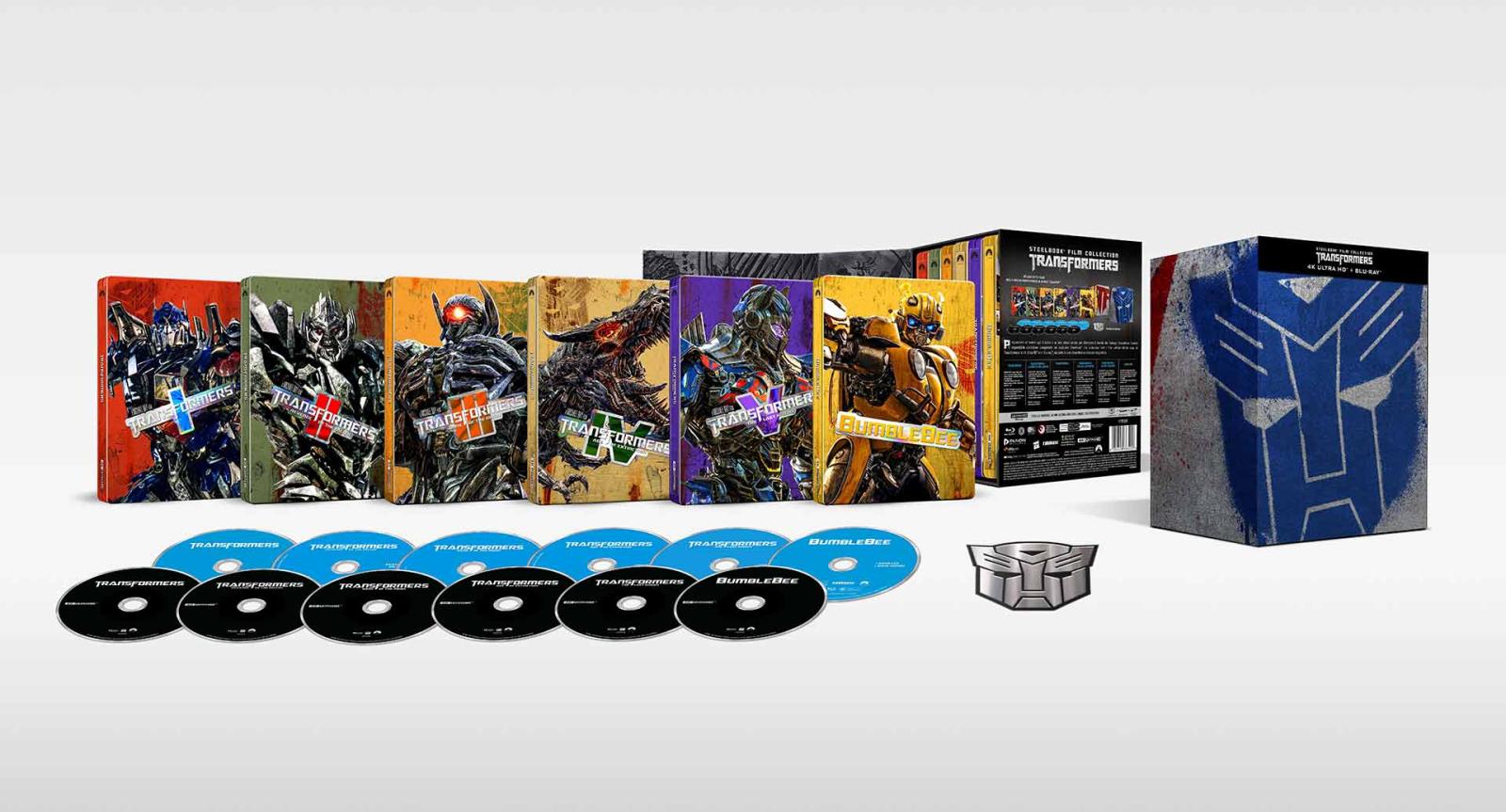 Transformers - Steelbook Film Collection - 6 Steelbook 6 4K Ultra HD + 6 Blu-ray (Blu-ray) Transformers - Steelbook Film Collection - 6 Steelbook 6 4K Ultra HD + 6 Blu-ray (Blu-ray)