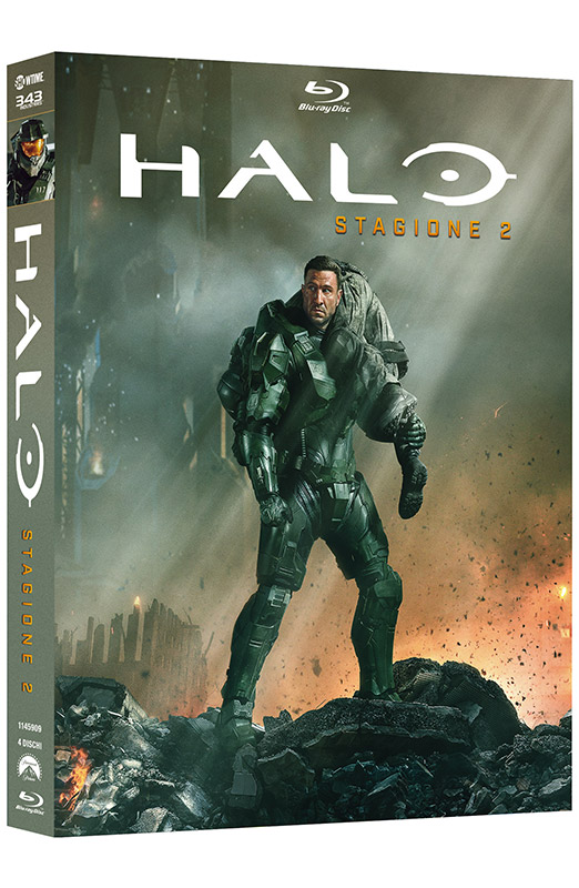 Halo - Stagione 2 - Box Set 4 Blu-ray (Blu-ray) Cover Adult, Male, Man, Person